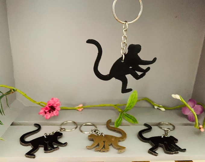 Monkey Keyring, Bag Charm, Accessory, Personalisation Feature