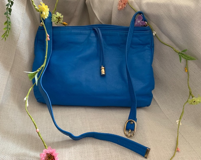 Vintage Jane Shilton Shoulder Bag - Electric Blue - Refurbished
