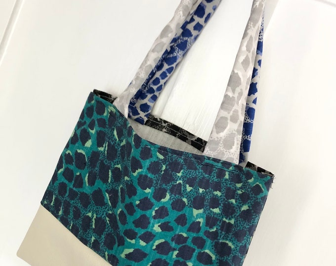 Leather & Fabric Tote Bag - Various Designs / Sizes