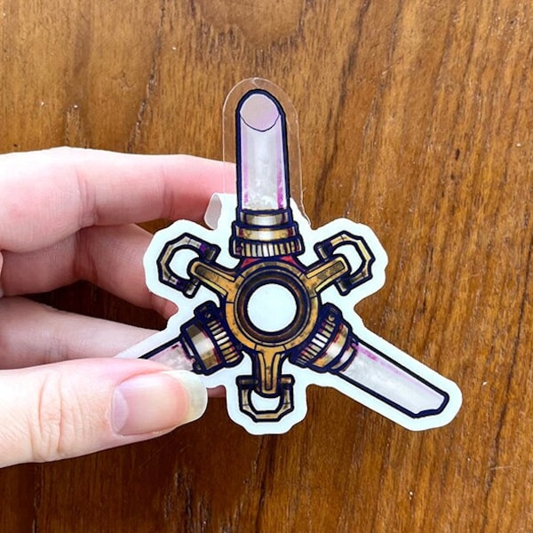 Dishonored 2 Bone Charm Transparent Vinyl Sticker