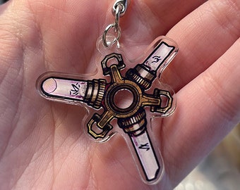 Dishonored 2 Bone Charm Double Sided Acrylic Keychain