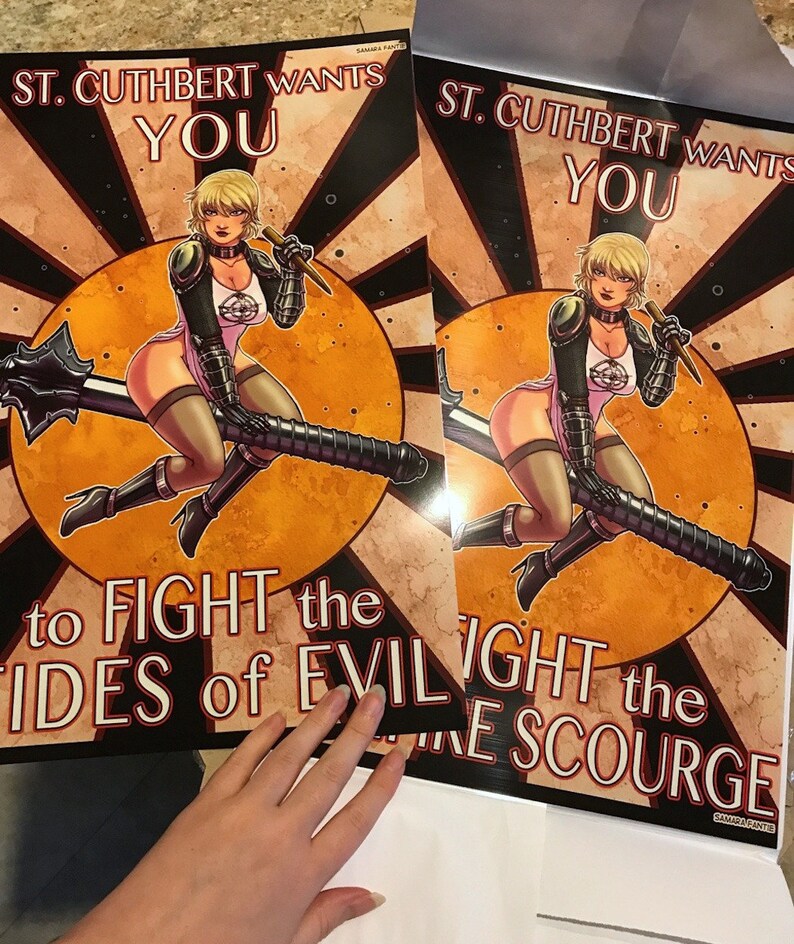 Dungeons and Dragons dnd Inspired St.cuthbert Poster 11 X Etsy