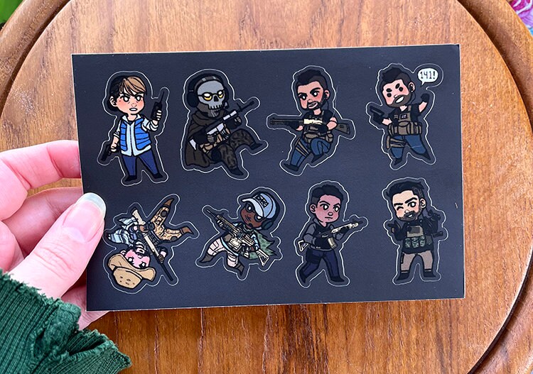 Call of Duty Modern Warfare 2 Inspired Sticker Sheet Cod MW2 Etsy Canada
