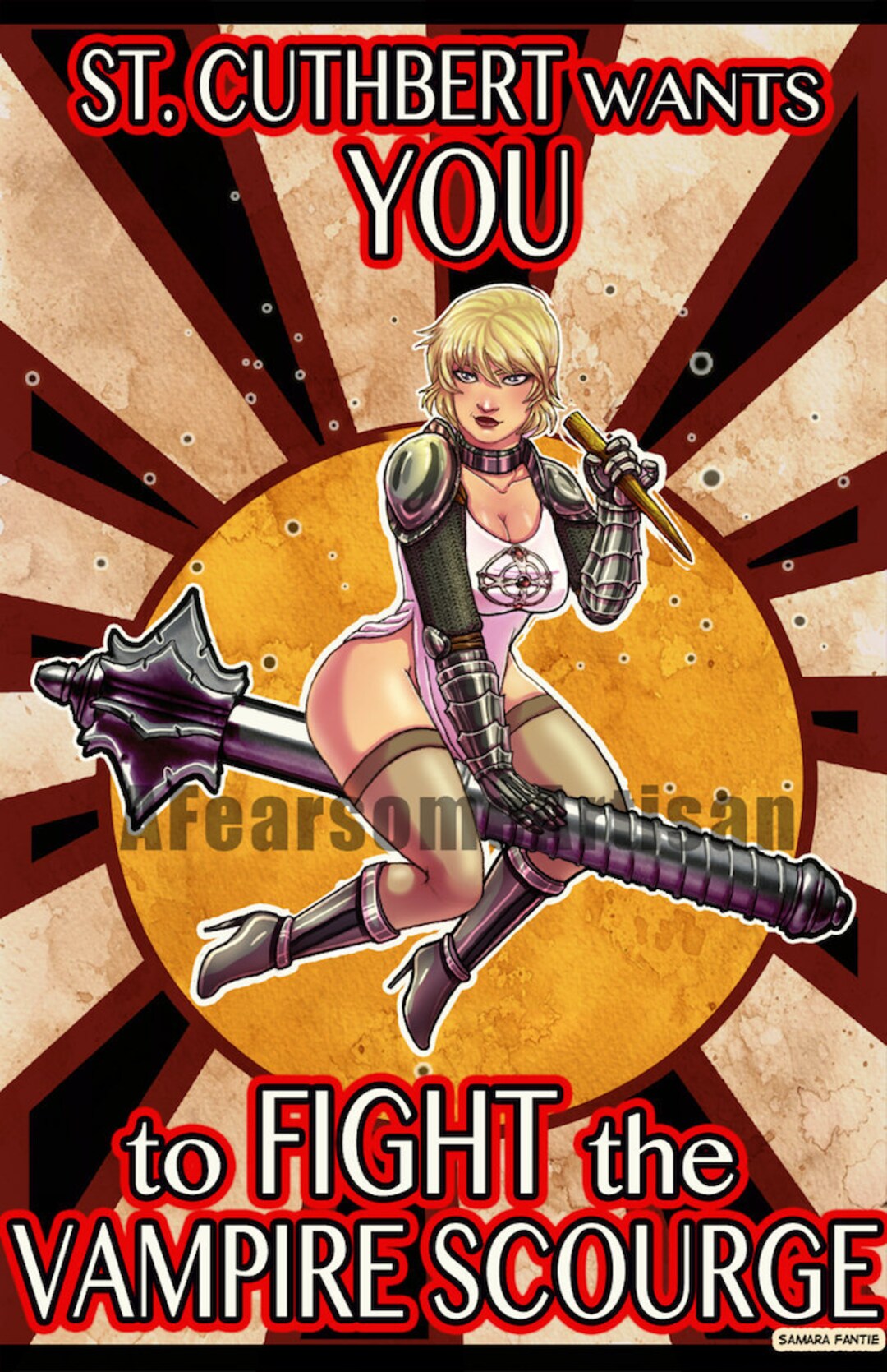 Dungeons and Dragons dnd Inspired St.cuthbert Poster 11 X Etsy