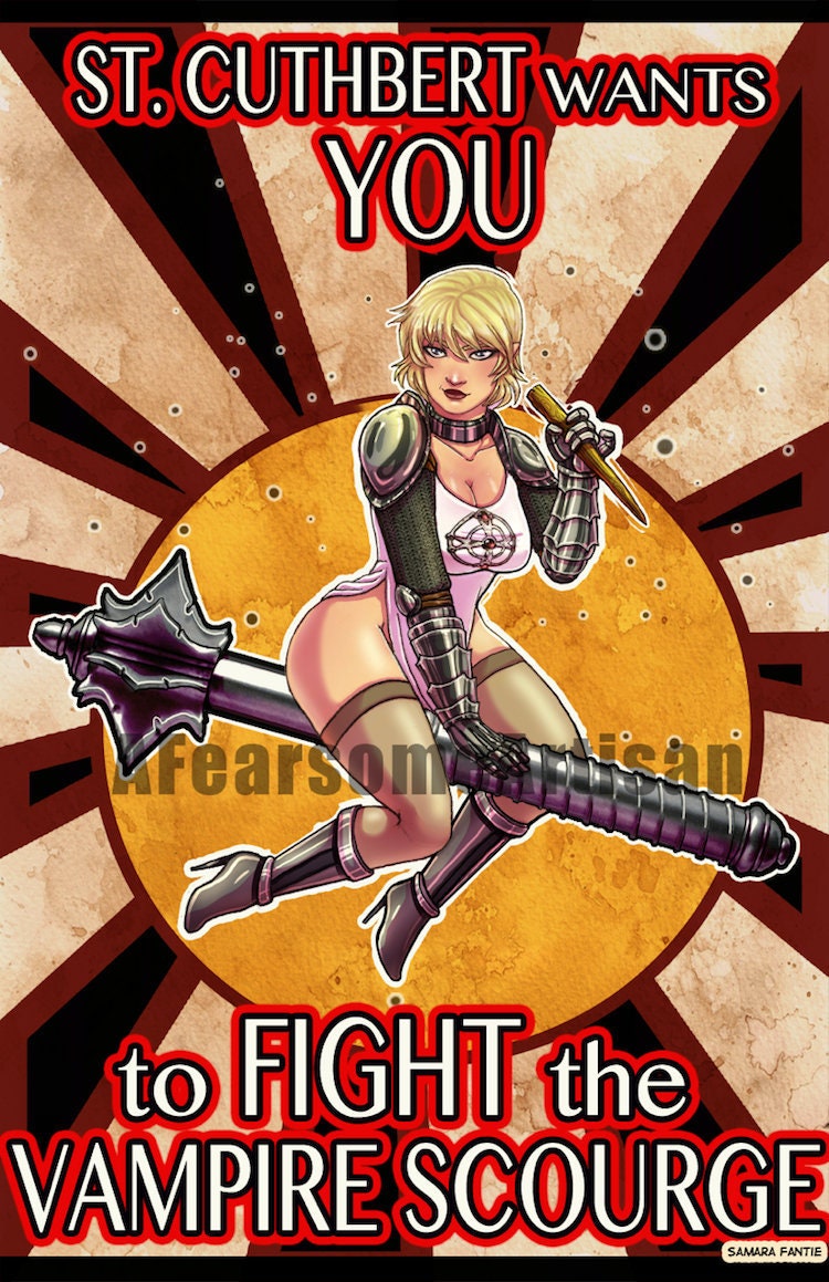 Dungeons and Dragons dnd Inspired St.cuthbert Poster 11 X Etsy