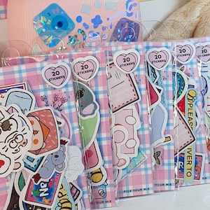 20 RANDOM Sticker Flakes! - Mystery Happymail