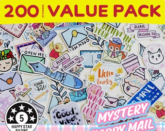 Value Pack - Mystery Happymail Sticker Flakes! | RANDOM