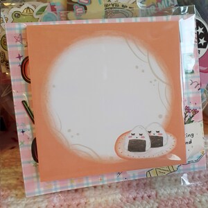 Sushi plate memo pad