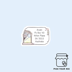 April Blooms Address Label (stickers) - Set of 5, 12 or 30