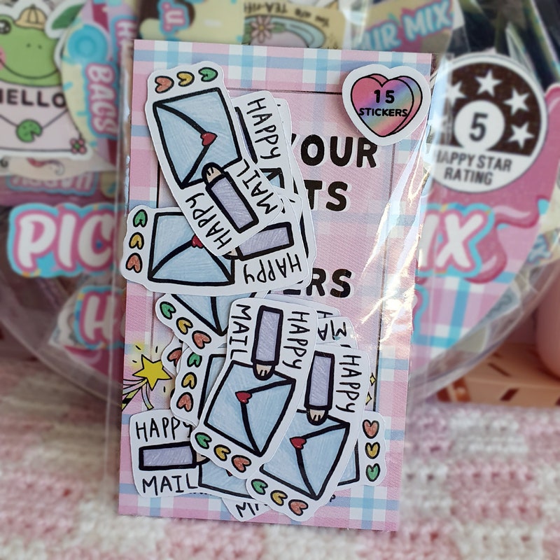 Happy Mail Stickers - Etsy