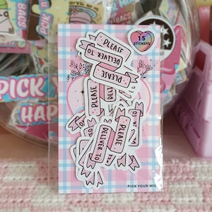 PDT label - pink ribbon, banner