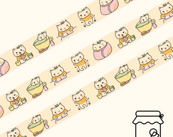 Mr Squish is busy now (washi tape)