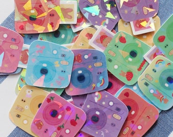 Say Cheese :) Polaroid Flakes (stickers) - Set of 15