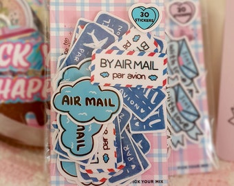 Air Mail Label stickers