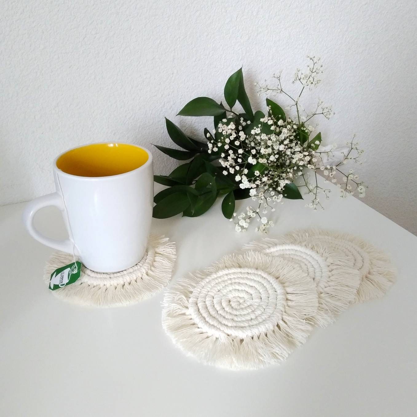 2 Sous-Verre en Macramé