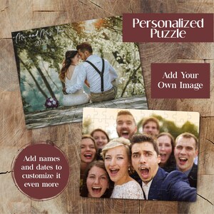 Custom Photo Puzzle, Personalized Keepsake Gift, Puzzle 5 Sizes: 30, 110, 252, 500,1000-Piece, Custom Picture Puzzle in Gift Box, Jigsaw