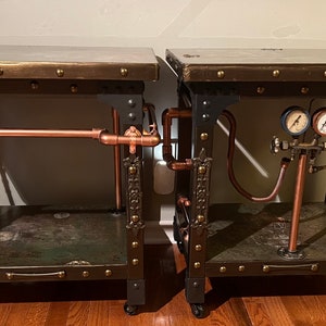 Steampunk nightstand on sale