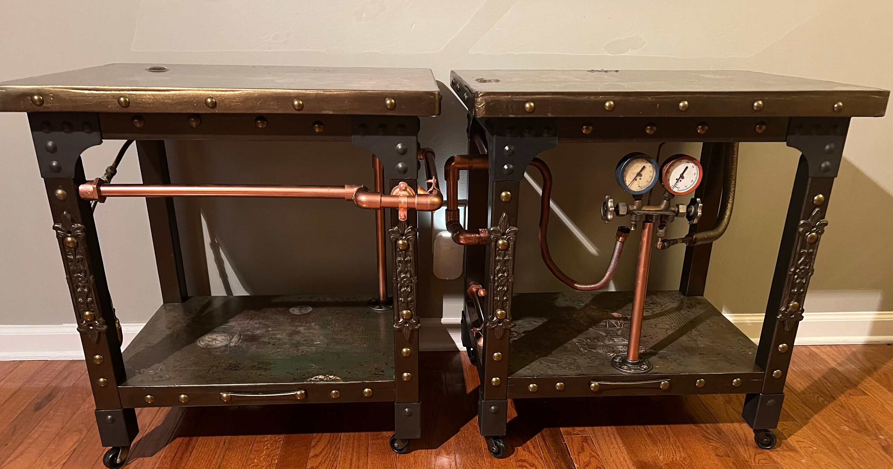 Steampunk End Tables/nightstands - Etsy