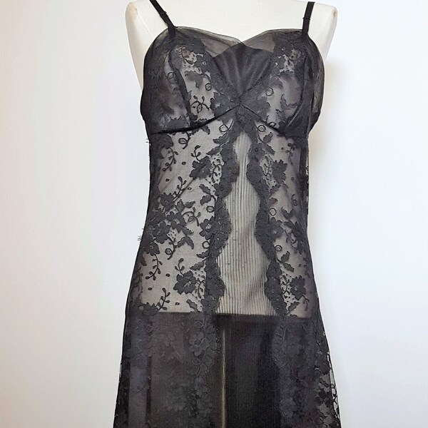 Black Petticoat Slip Etsy