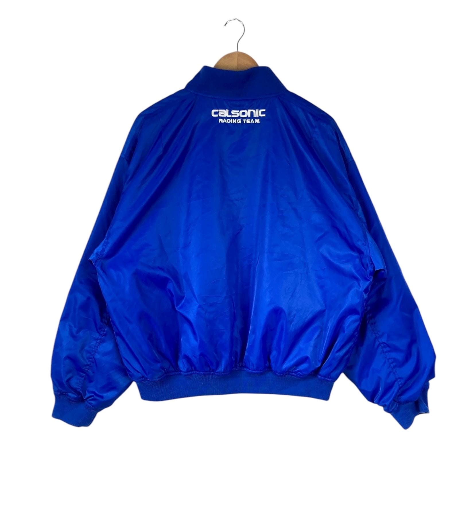 CALSONIC RACING TEAM ナイロンブルゾン 日本製 美品 Racing!!! Vintage 90s CALSONIC RACING TEAM Nissan Nismo Bomber