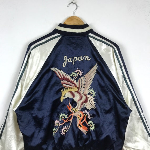 【希少】90's OLD・SOUVENIR JACKET Rare!!! Vintage SUKAJAN SOUVENIR JAPAN Traditional Japan