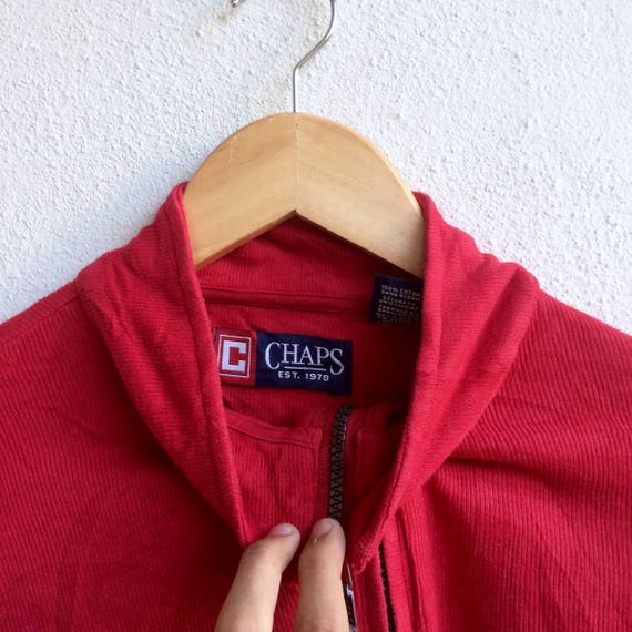 美品 Ｌ 90s CHAPS RALPH LAUREN カバーオール 赤ミミ CHAPS - チャップス 90s チェック 長袖 ボタンダウンシャツ L/G