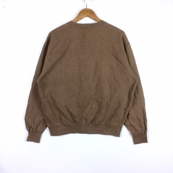 brown champion crewneck