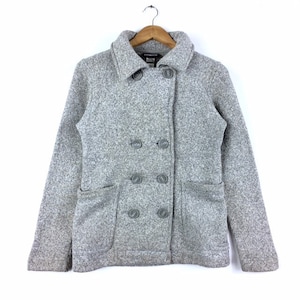 Rare!!! Vintage PATAGONIA OUTDOOR CLOTHING Long Coat Grey Colour Small Size For Women