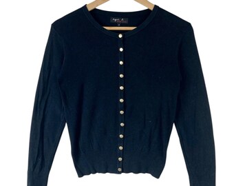 Rare!!! Vintage Agnes B. Homme Paris Designer Button up Cardigan