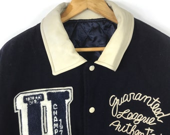kearney house☆羊革☆ leather stadium jacket Vintage Kearney House Varsity Jacket | eBay