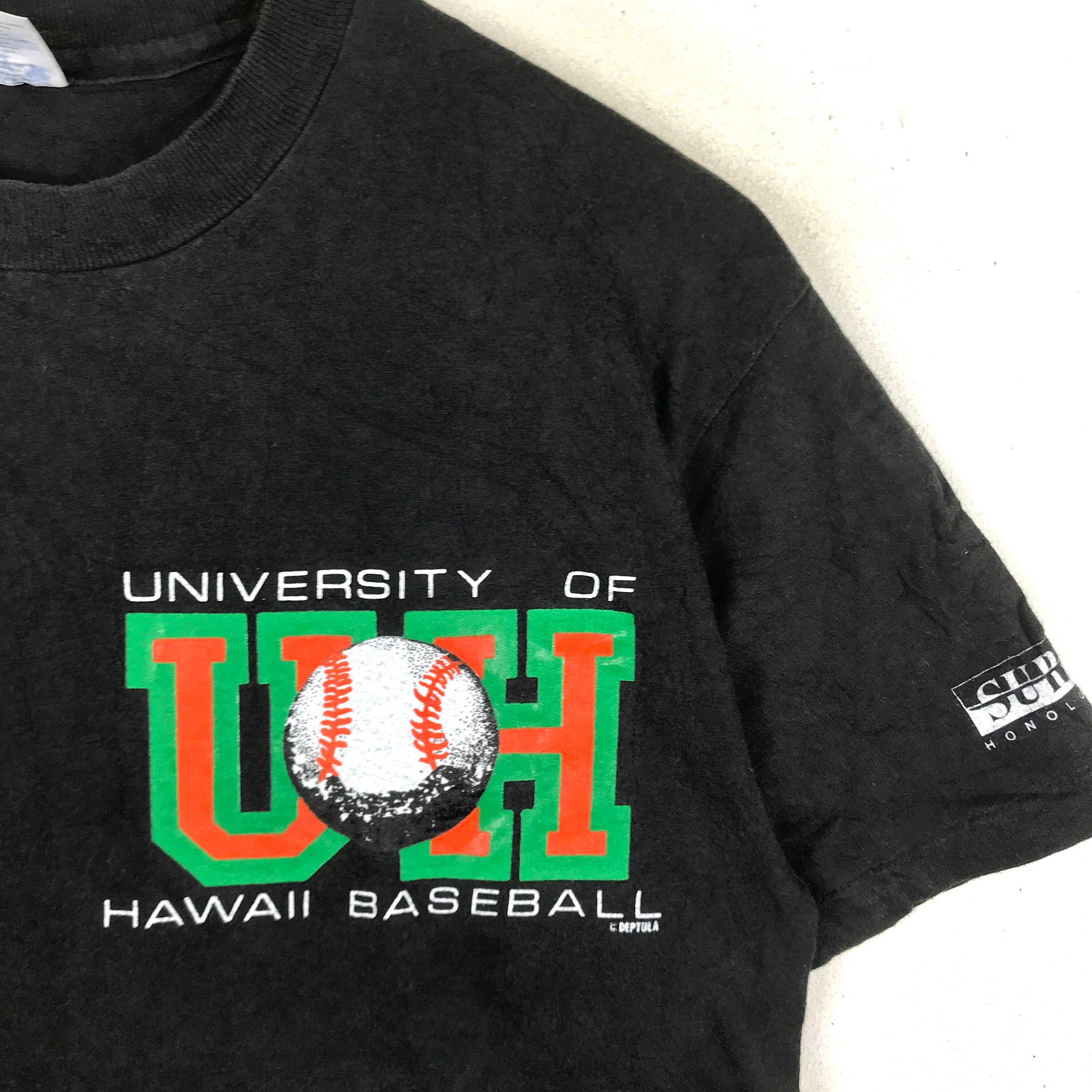 Béisbol Vintage UNIVERSITY OF HAWAII BASEBALL Honolulu Camiseta de