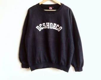 Skateboarding! The famous DC SHOECO big logo sweatshirt black colour large size