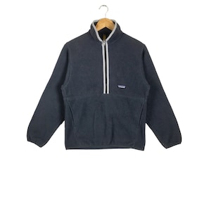 Outdoor!!! Vintage 90s PATAGONIA SYNCHILLA OUTDOOR Clothing Half Zipper Made In Mexico Fleece Small Size