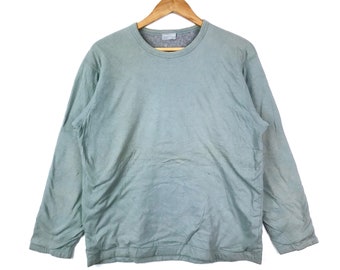 ¡¡¡Extraño!!! Vintage AD1997 Diseñador japonés COMME DES GARCONS Plain Crewneck Longsleeve Jumper Tamaño mediano