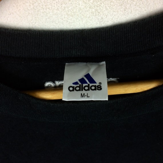 Rare!!! Vintage the Famous THREE Stripes ADIDAS TREFOIL T-shirt