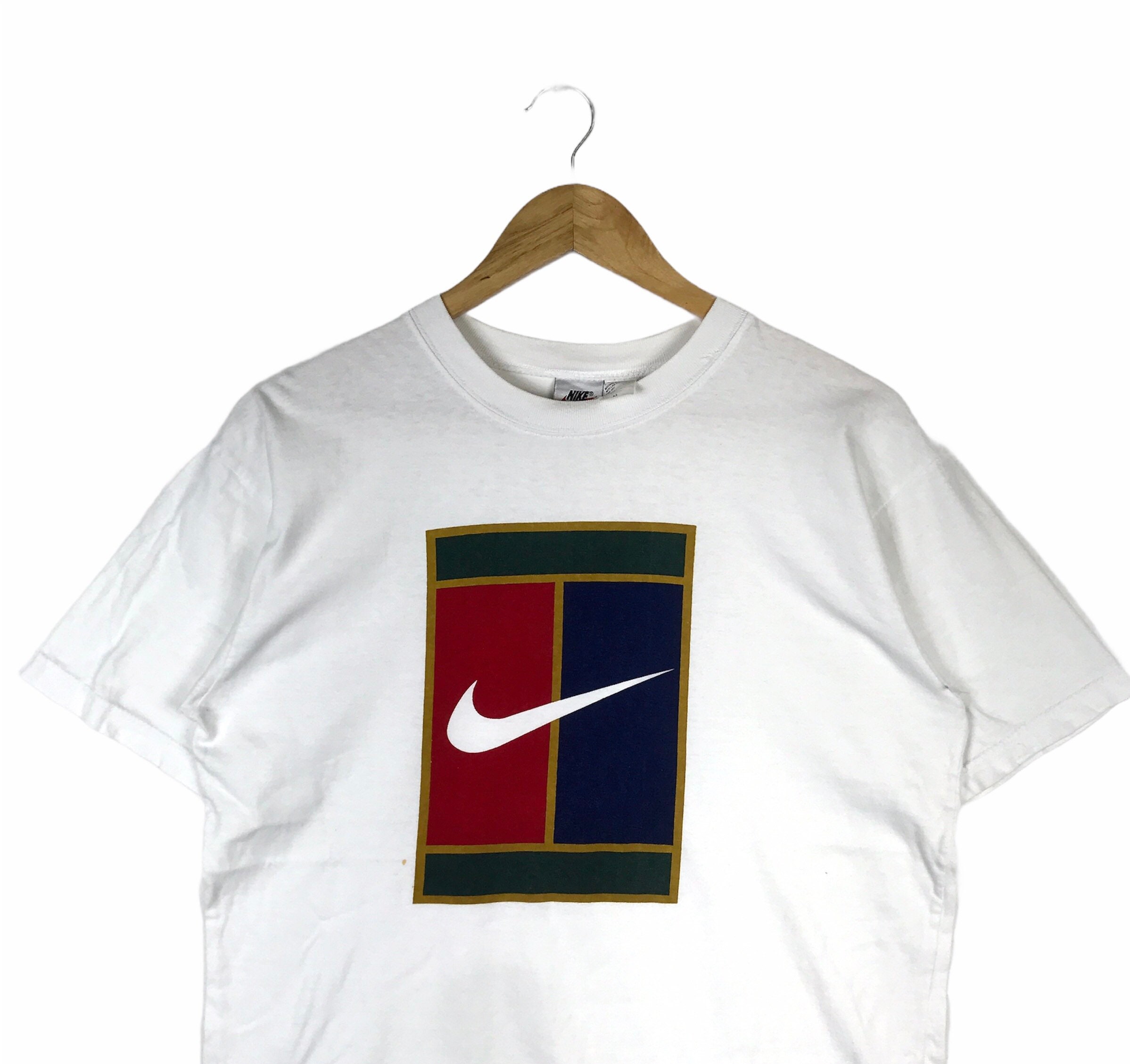 De neiging hebben Aanpassingsvermogen Inhalen Tennis Vintage NIKE CHALLENGE COURT Tennis Big Logo Printed - Etsy