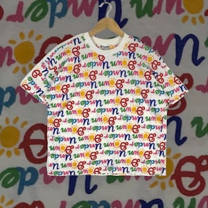 Australian Artist!!! Vintage Pop Art KEN DONE AUSTRALIA Under Down Fullprint Baggy T-Shirt Small Size