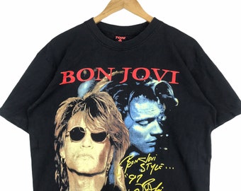 Bon Jovi tシャツ バンド old 90s ビンテージ 映画 カート Bon Jovi tシャツ バンド old 90s ビンテージ 映画 カート メンズ