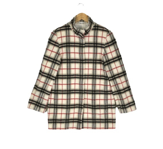 ジャケット・アウター Burberry London Long Wool Coat Nova 9AR Rare!!! Vintage Luxury BURBERRYS of LONDON ENGLAND Nova Check Long