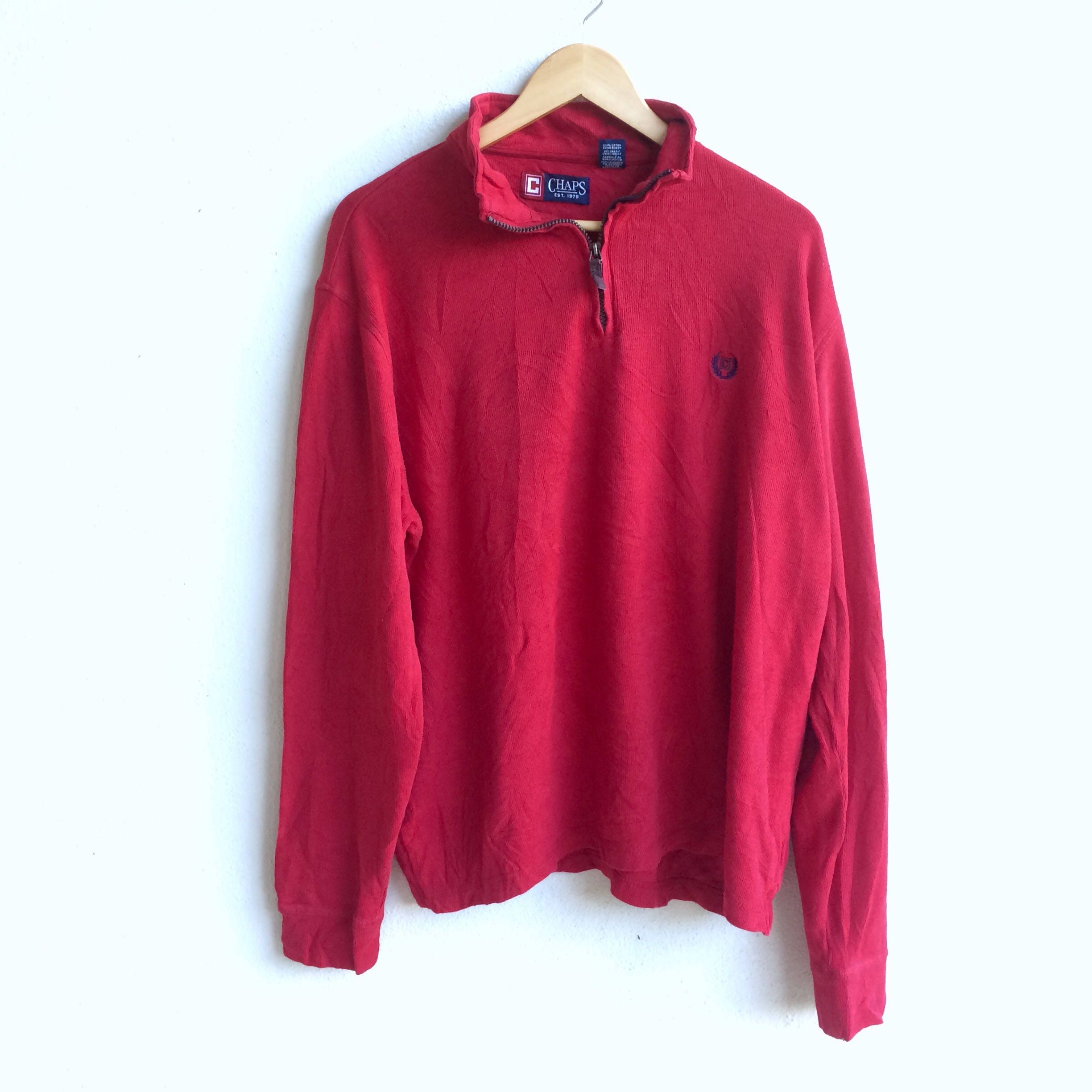 Vintage Est 1978 CHAPS Small Logo Sweatshirt Red Colour Extra - Etsy