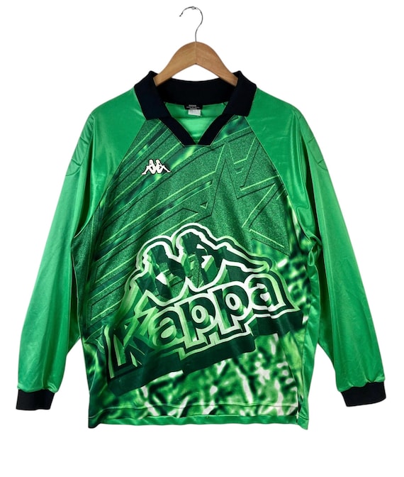 Rare!!! Vintage 90s KAPPA KEEPER FOOTBALL Soccer Jersey With Elbow