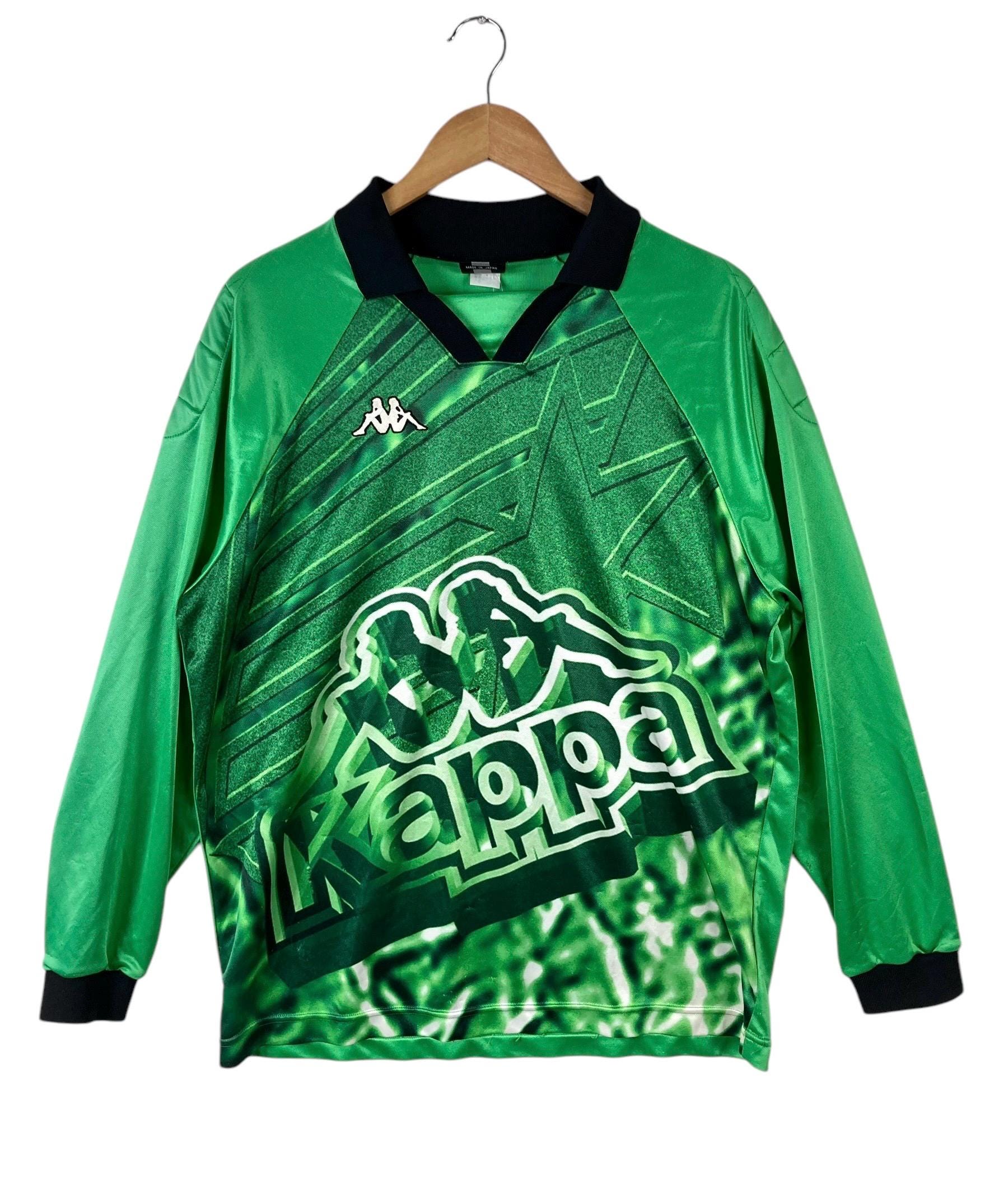 90s kappa ユベントス　ヴィンテージ キーパーユニフォーム ゲームシャツ Rare!!! Vintage 90s KAPPA KEEPER FOOTBALL Soccer Jersey With Elbow