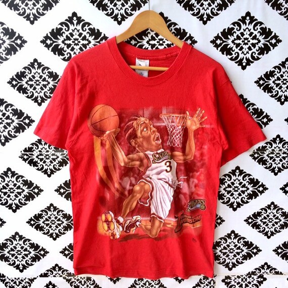 allen iverson t shirt sixers