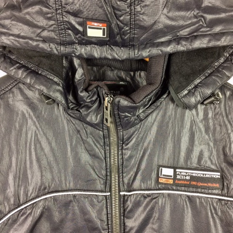 Vintage Hip Hop Swag FUBU THE COLLECTION Puffer Jacket Extra Large Size Rare!!