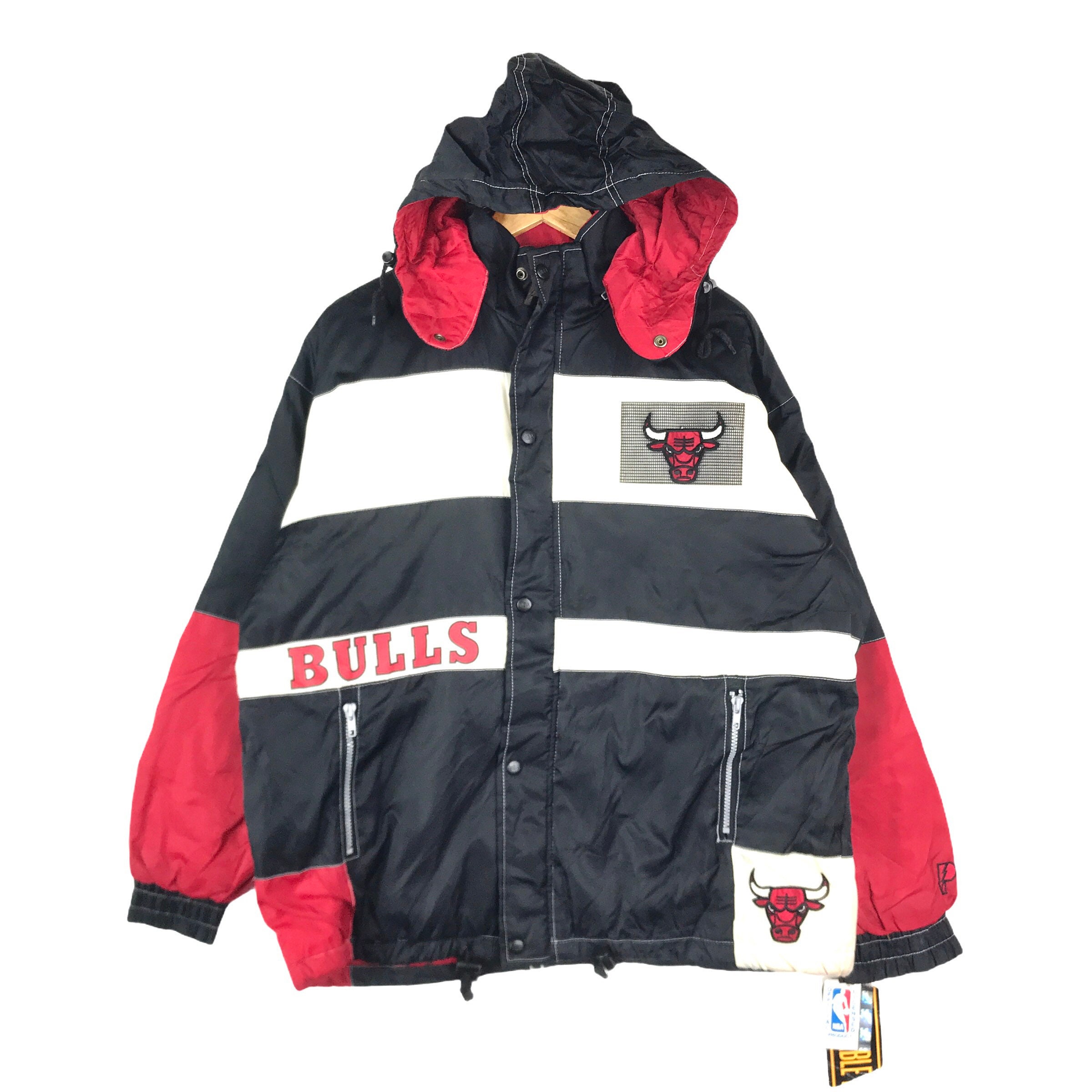 Vintage Starter - Chicago Bulls 1/4 Zip Hooded Jacket 1990s X-Large –  Vintage Club Clothing