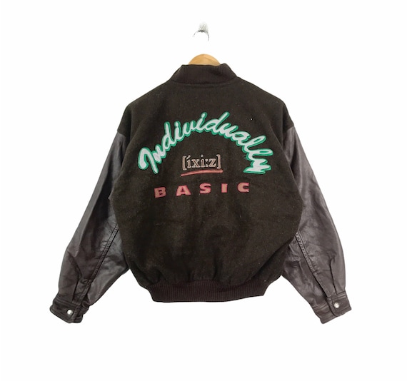 Bomber Leather!!! Vintage INDIVIDUALLY BASIC LEAT… - image 1
