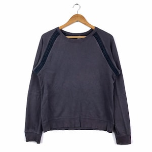 Rare!!! Japanese Brand NUMBER NINE TAKAHIRO Miyashita The Soloist Plain Crewneck Sweatshirt Made In Japan