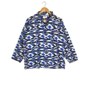 Racing!!! Vintage BENETTON FORMULA 1 By United Colors Of Benetton NAVAJO Design Sleepwear Shirt