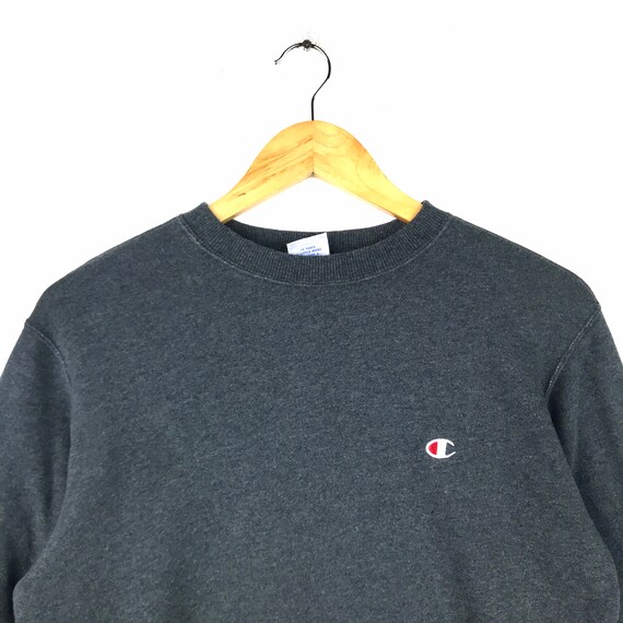 Champion grey crewneck deals