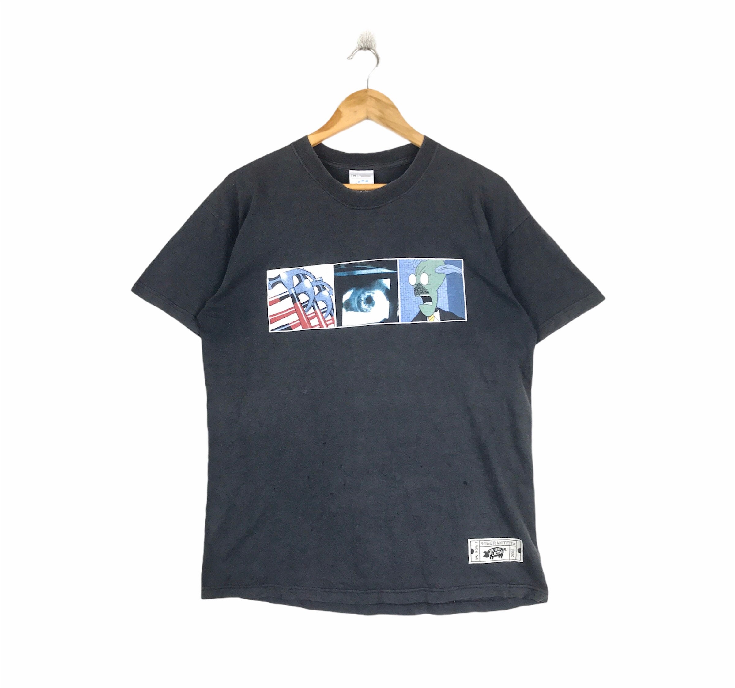 Vintage ROGER WATERS Pink Floyd Tシャツ Roger Waters The Wall T Shirt Live Tour 2010 sz L Trust Us